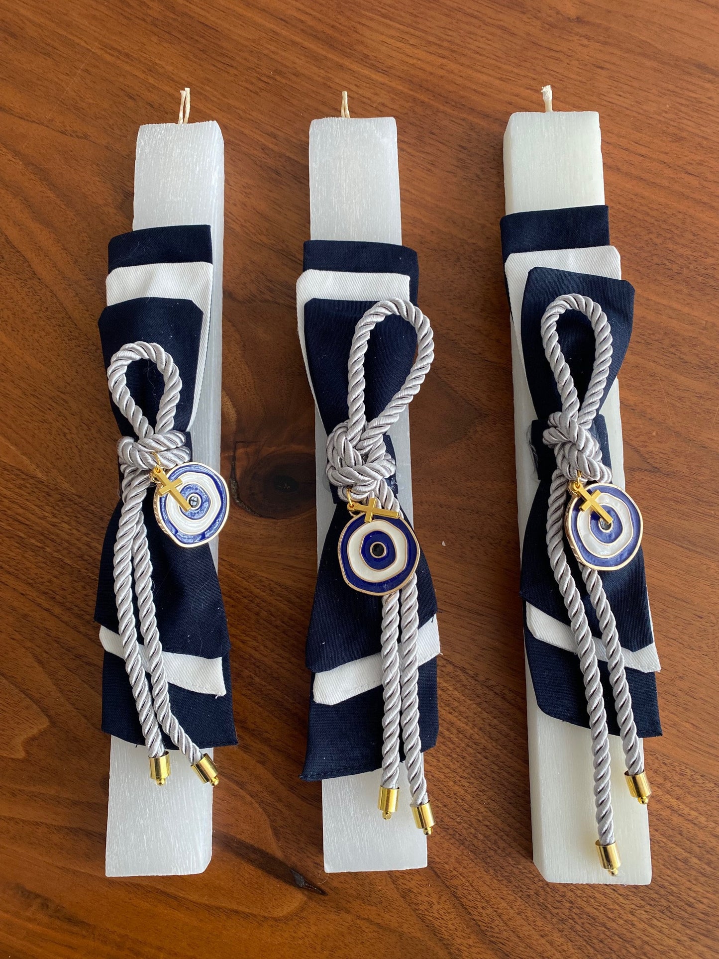 3x Christening Small candles, baptism candles, christening candles, orthodox christening , orthodox candles, baptism , olive branch