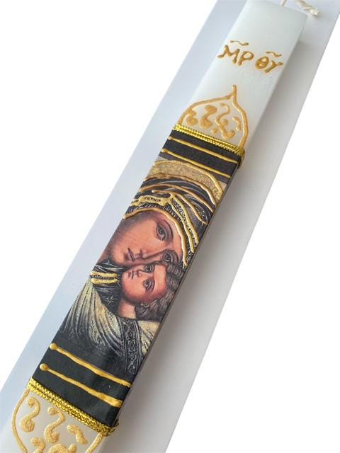 Orthodox Easter Candle, Easter Lambatha, Lambada, Palm Sunday Candle,Palm Sunday , Easter Lambada,Greek Easter, Greek Easter Candle,Πάσχα
