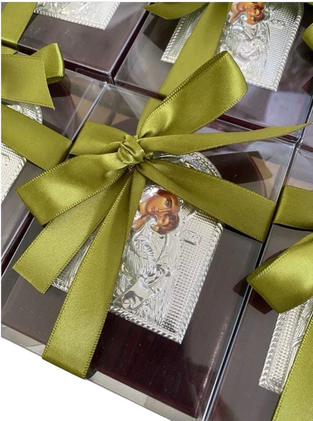 Religious Icon Favors ,Icona,Greek Baptism,Christening Bomboniere,Holy Saint ,Greek Christening ,Religious ,Orthodox Icon